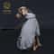 Dog Hoodie With Pocket Leather Patch Adjustable Pet Sweatshirt With Hook And Loop Collar 7