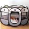 Portable Foldable Pet Playpen Tent Octagonal Dog Cat Exercise Fence With Mesh Enclosure 0