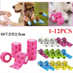 self-adhesive pet bandage wrap – protective dog paw & leg wrap for walking and injury care