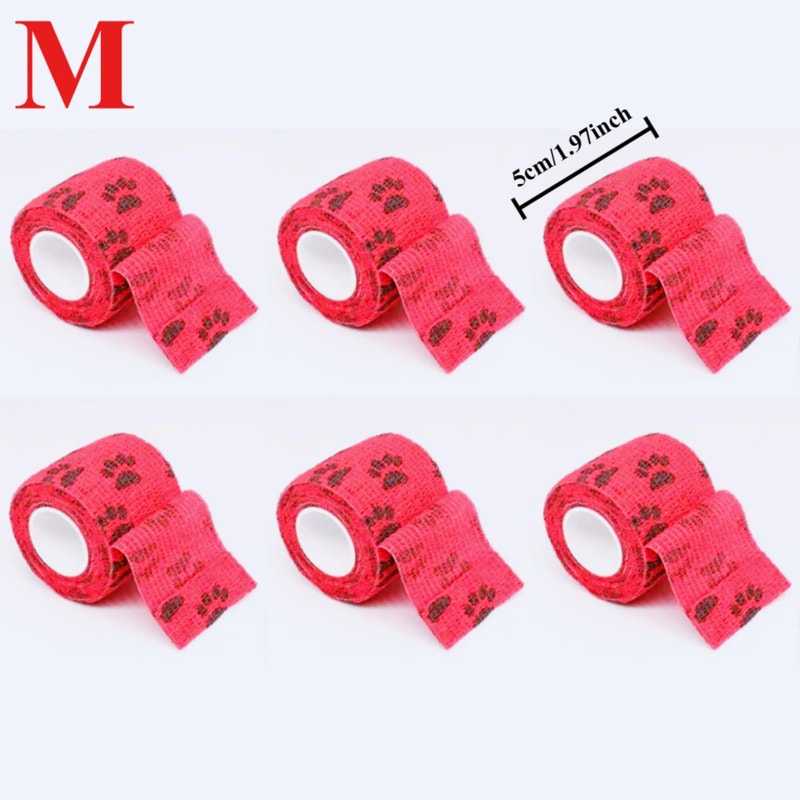 SelfAdhesive Pet Bandage Wrap Protective Dog Paw Leg Wrap For Walking And Injury Care 12
