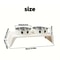 Elevated Dog Feeder With Stainless Steel Bowls Raised Pet Feeding Station For Dogs Cats 1