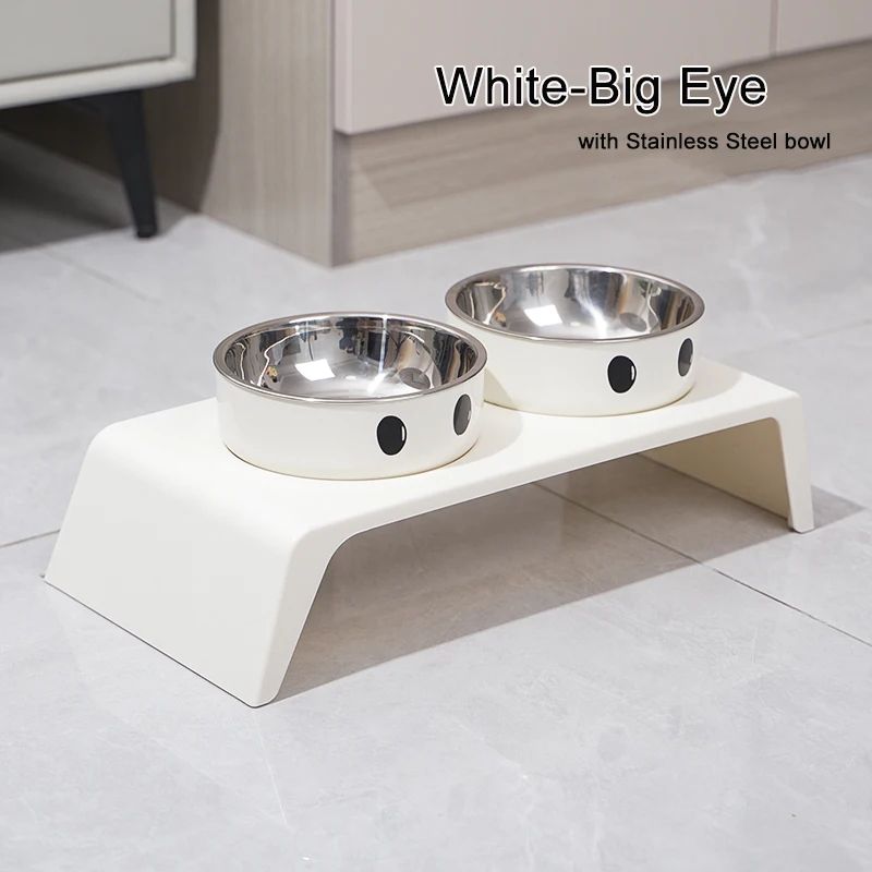 Elevated Dog Feeder With Stainless Steel Bowls Raised Pet Feeding Station For Dogs Cats 9