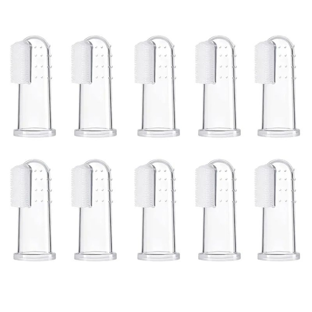 Silicone Finger Dog Toothbrush Pet Dental Care Brush For Teeth Cleaning Bad Breath Control 8