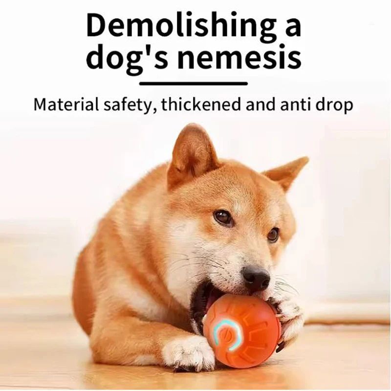 Interactive Rolling Pet Toy Ball USB Rechargeable Automatic Moving Ball For Dogs Cats 0
