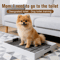 AntiSplash Dog Potty Tray With Pee Pad Holder Indoor Training Toilet For Small Medium Dogs 0