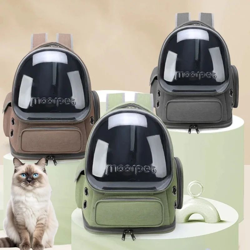 Transparent Breathable Pet Carrier Backpack Waterproof Travel Bag For Cats Small Dogs 1