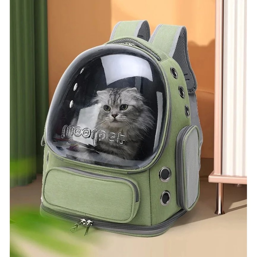 Transparent Breathable Pet Carrier Backpack Waterproof Travel Bag For Cats Small Dogs 2