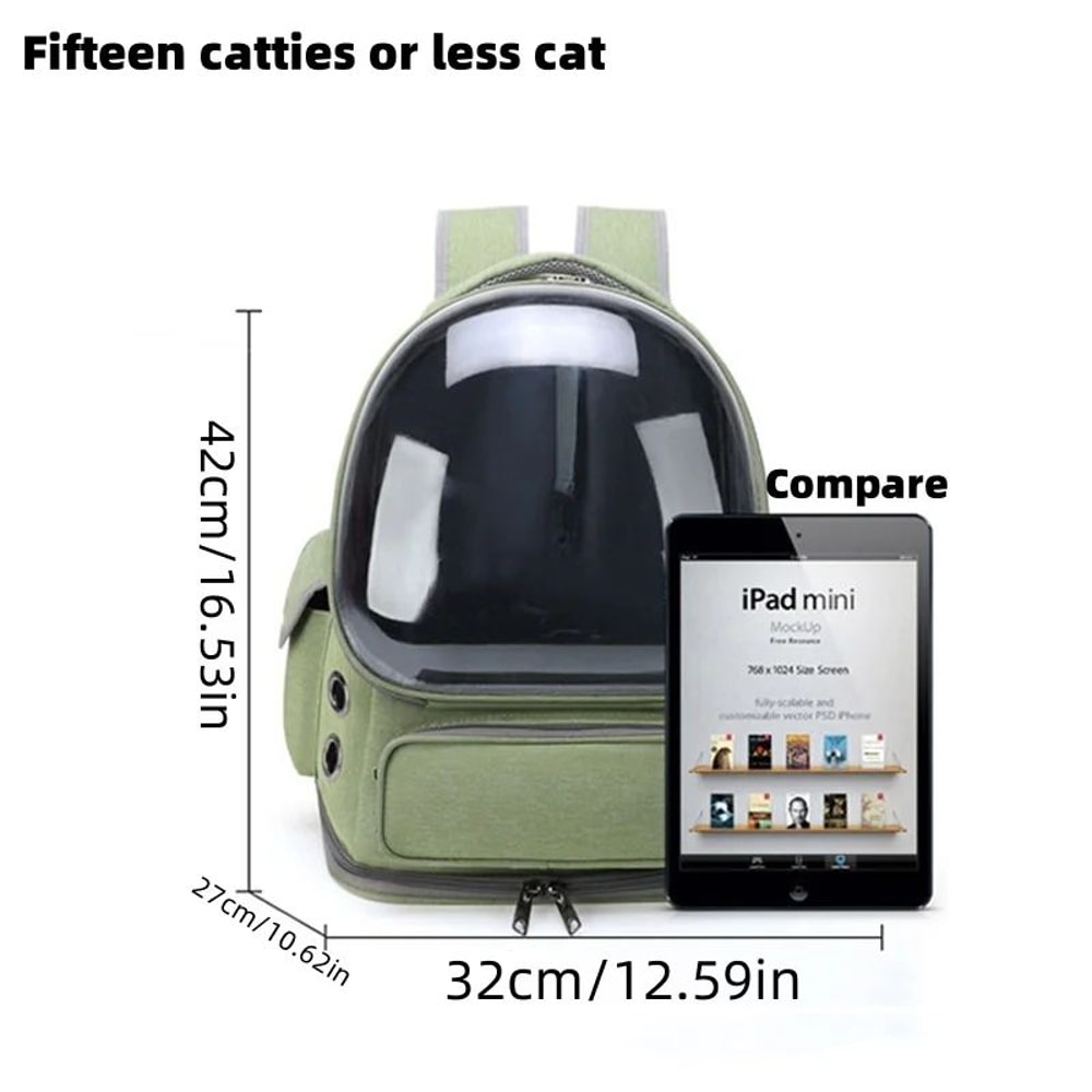 Transparent Breathable Pet Carrier Backpack Waterproof Travel Bag For Cats Small Dogs 5
