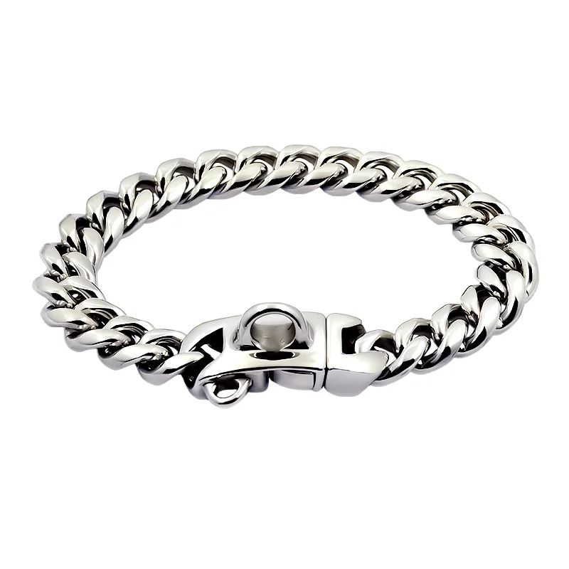 Stainless Steel Cuban Link Dog Collar 14mm Heavy Duty Gold Silver Pet Chain For Small Medium Lar 7