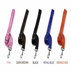 reflective nylon dog leash 5ft – heavy duty walking lead with 360° swivel clasp, comfort handle & night safety design