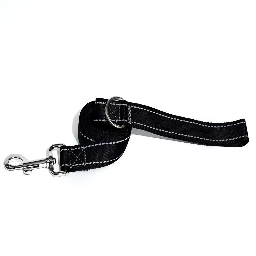 Reflective Nylon Dog Leash 5ft Heavy Duty Walking Lead With 360 Swivel Clasp Comfort Handle Night 6