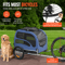 100 Lbs Pet Bike Trailer Carrier Foldable Dog Bicycle Cart With Reflectors Safety Flag Weather Sh 0