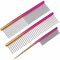 OITABI Professional Pet Grooming Comb Gradient Stainless Steel Fluffing Styling Comb For Cats And 0