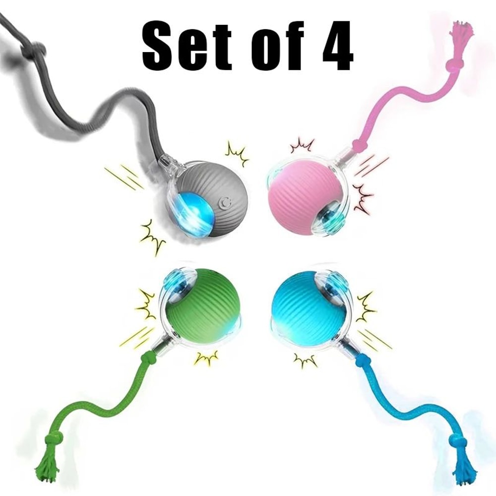 Smart Interactive Rolling Ball Toy For Cats Dogs Rechargeable Automatic Motion Ball With Obstacle 15