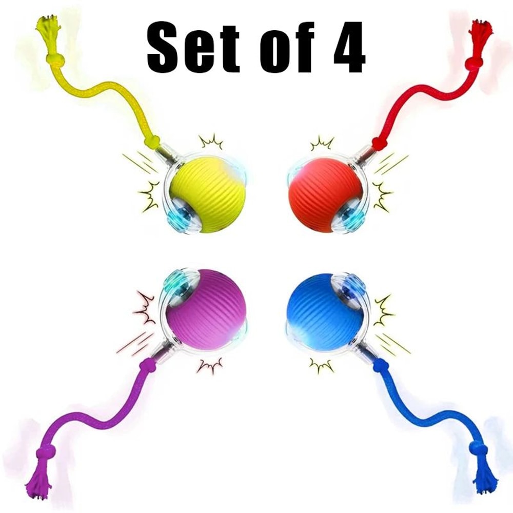 Smart Interactive Rolling Ball Toy For Cats Dogs Rechargeable Automatic Motion Ball With Obstacle 16