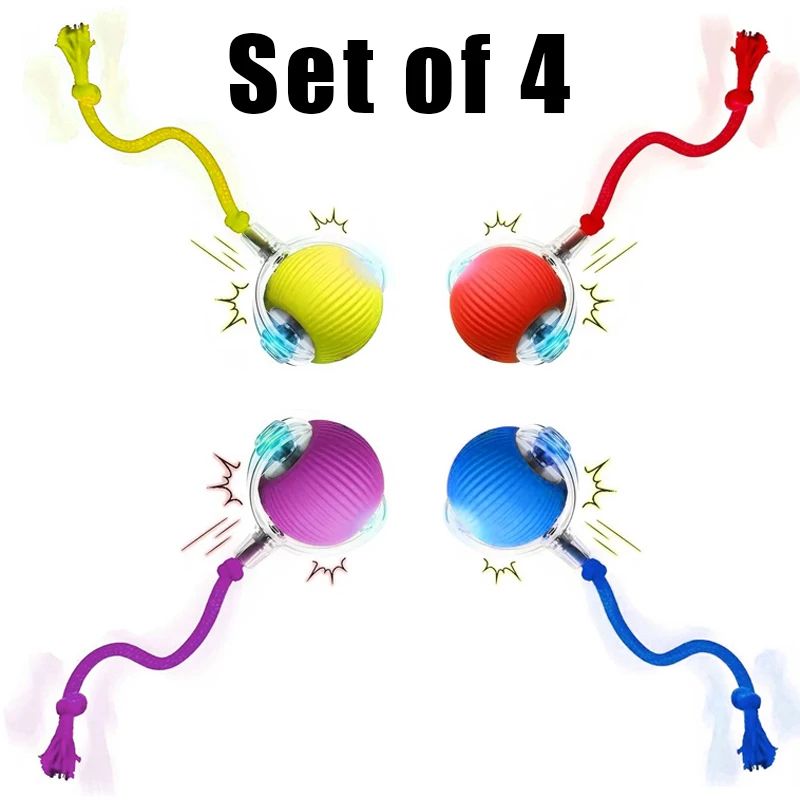 Smart Interactive Rolling Ball Toy For Cats Dogs Rechargeable Automatic Motion Ball With Obstacle 16