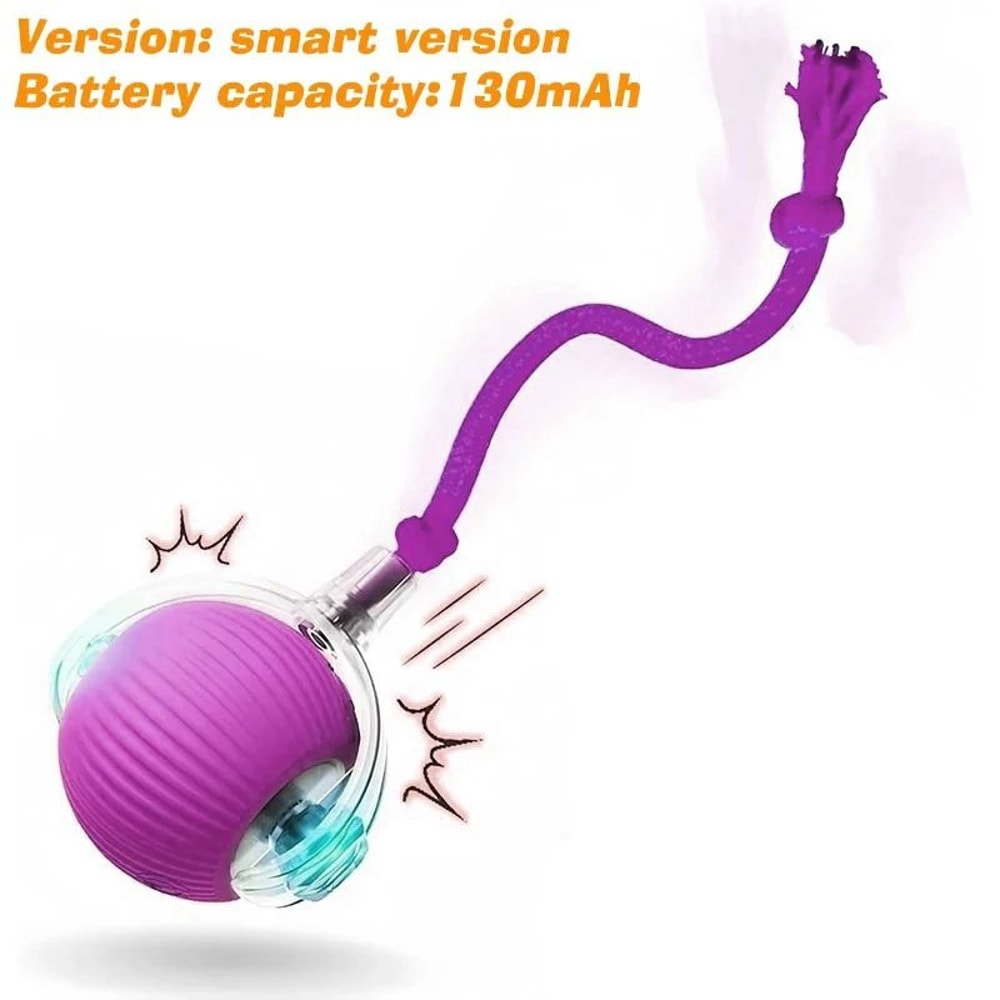 Smart Interactive Rolling Ball Toy For Cats Dogs Rechargeable Automatic Motion Ball With Obstacle 10