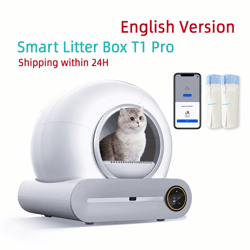 tonepie 65l smart self-cleaning cat litter box – fully enclosed automatic pet toilet with app control & ionic deodorizer