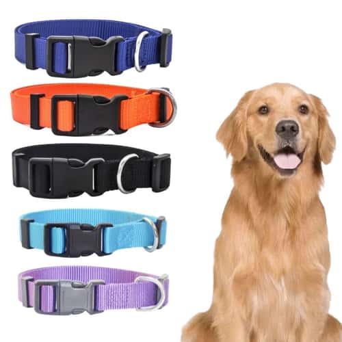 Adjustable Nylon Pet Collar – Durable Lightweight Neck Band for Small & Medium Dogs, Puppies and Cats