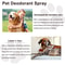 Lavender Pet Deodorizing Spray Natural Dog Cat Perfume For Odor Control AntiItch Coat Freshening