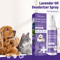 Lavender Pet Deodorizing Spray Natural Dog Cat Perfume For Odor Control AntiItch Coat Freshening 0