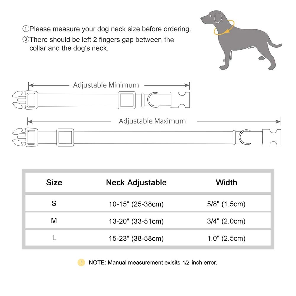 Personalized Waterproof Dog Collar With Free Engraving Adjustable Nylon Pet Collar For Small Mediu 5