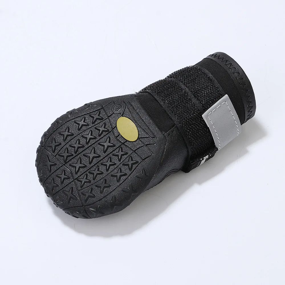 Reflective Waterproof Dog Boots AntiSlip Winter Dog Shoes For Medium Large Dogs 2
