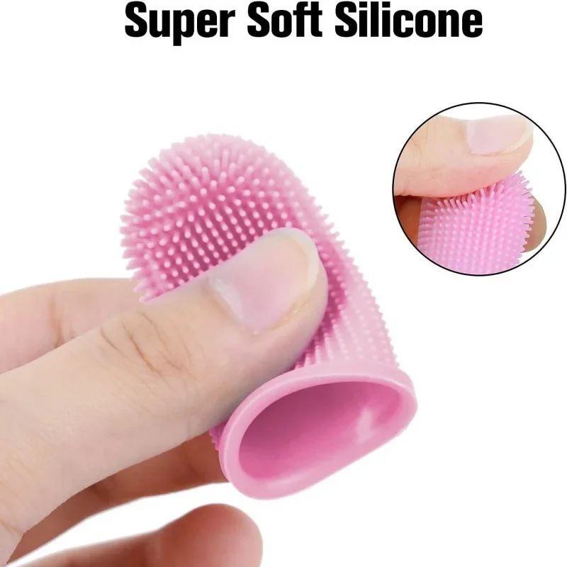 Silicone Pet Finger Toothbrush 360 Dog Cat Teeth Cleaning Brush With Storage Case 1
