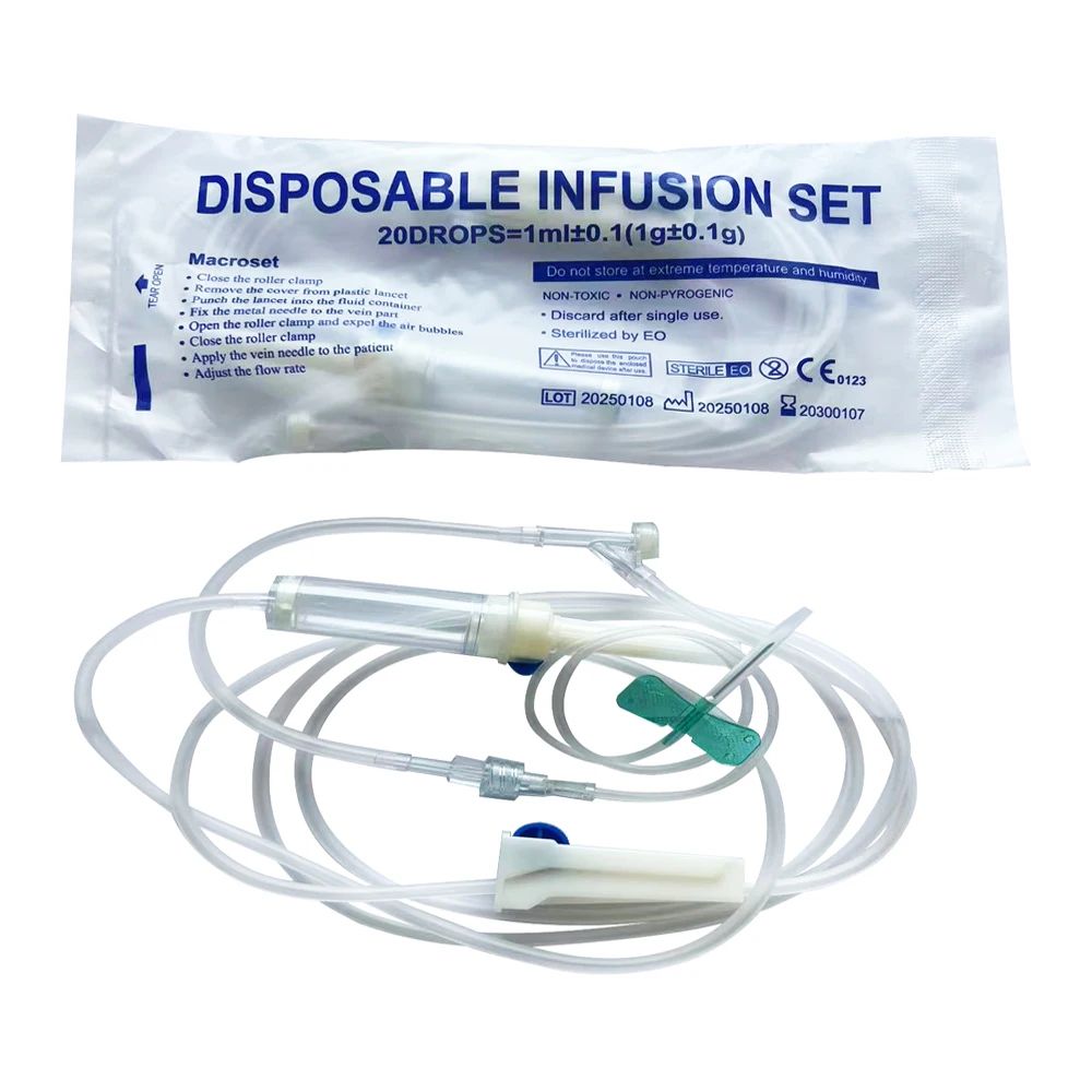 Veterinary Disposable Infusion Set Animal IV Drip Extension Tube With Screw Lock Connector 2