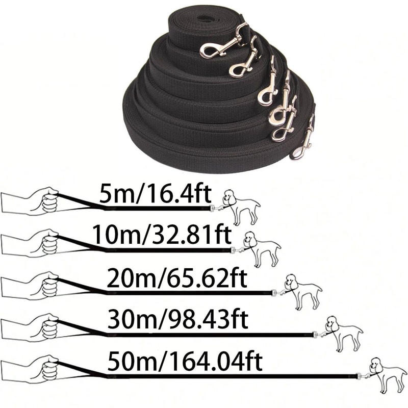 HeavyDuty Long Dog Training Leash Durable Nylon Walking Recall Lead For Small And Large Dogs 1