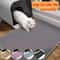 Waterproof DoubleLayer Cat Litter Mat Trapping Pet Carpet For Cleaner Floors Litter Box Areas 0