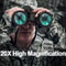 German MilitaryStyle Binoculars 20x50 HD BAK4 Prism Telescope For Hunting Camping Surveillance 7