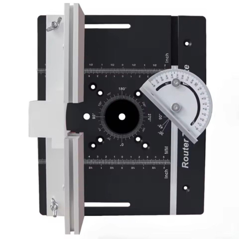 New Router Table Insert Plate Set With Router Lifts For Woodworking Slotting Trimming Chamfering 10