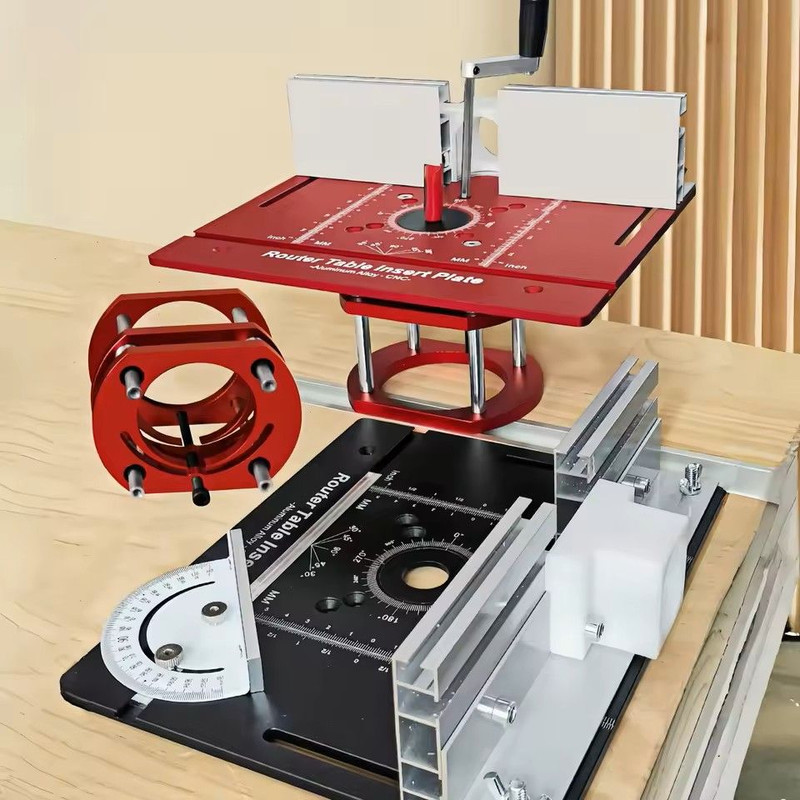 New Router Table Insert Plate Set With Router Lifts For Woodworking Slotting Trimming Chamfering 1