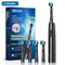 Rotary Rechargeable Electric Toothbrush For Adults 8 Soft Brush Heads Included 7