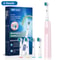 Rotary Rechargeable Electric Toothbrush For Adults 8 Soft Brush Heads Included 8