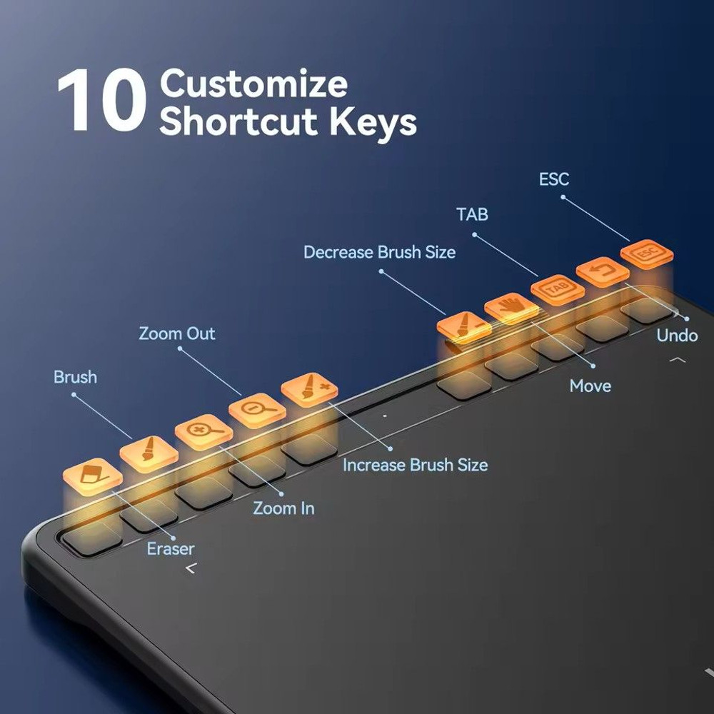 UGEE S640 Drawing Tablet 6 Inch Pen Pad With 8192 Pressure Stylus For Android Windows Mac 9