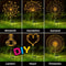 60LED Solar Fireworks Lights Outdoor Waterproof Garden Decor 8 Modes Remote Control 2