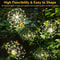 60LED Solar Fireworks Lights Outdoor Waterproof Garden Decor 8 Modes Remote Control 3