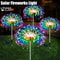 60LED Solar Fireworks Lights Outdoor Waterproof Garden Decor 8 Modes Remote Control 0