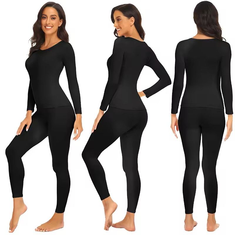 Performance Thermal Base Layer Set 2Pack FleeceLined Long Johns For Women Ideal For Hiking Skiing
