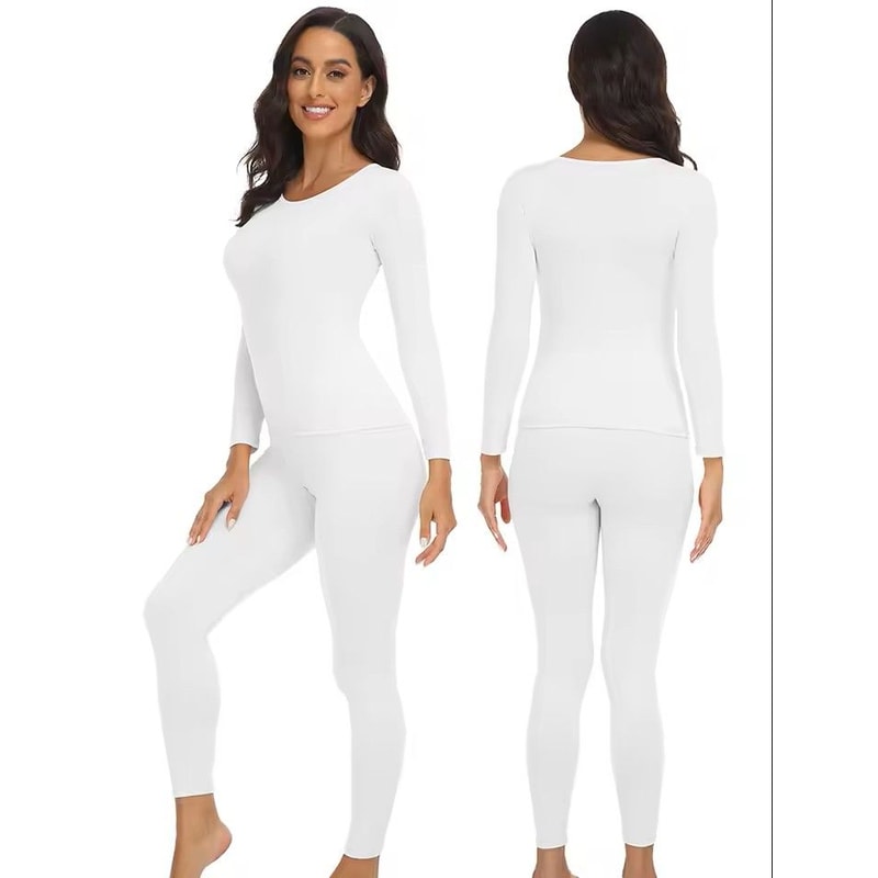 Performance Thermal Base Layer Set 2Pack FleeceLined Long Johns For Women Ideal For Hiking Skiing