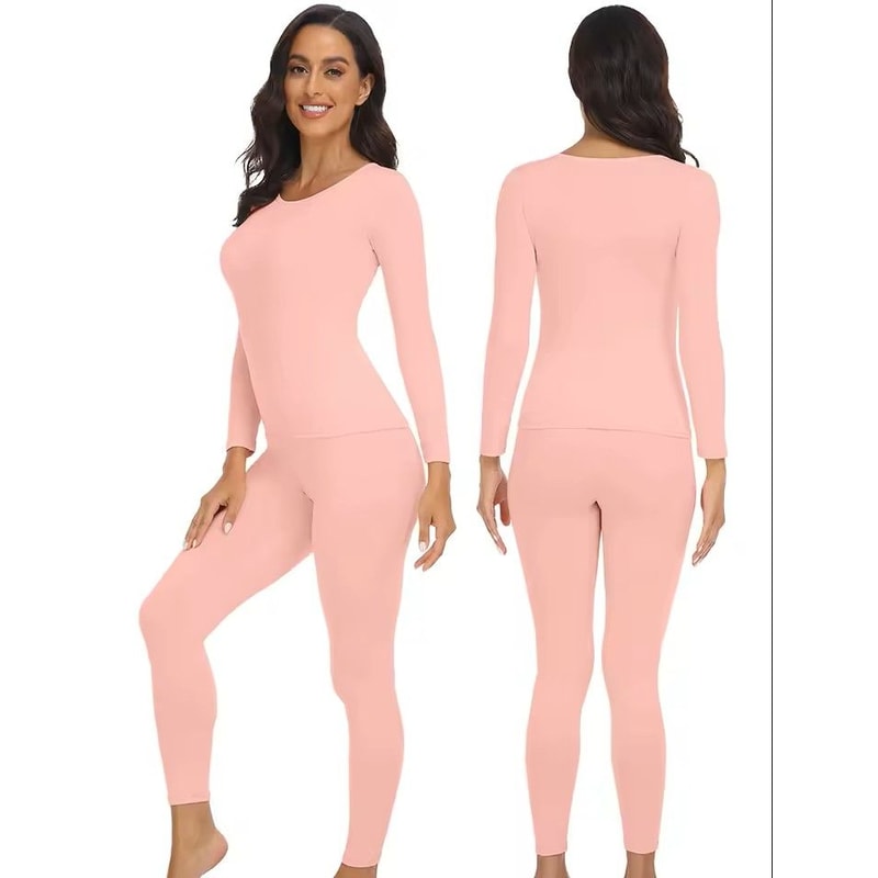 Performance Thermal Base Layer Set 2Pack FleeceLined Long Johns For Women Ideal For Hiking Skiing