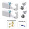 2PCS Disposable Ear Piercing Kit Builtin Stud Guns Bonus Cubic Zirconia Earrings Safe Easy Home 10
