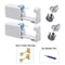 2PCS Disposable Ear Piercing Kit Builtin Stud Guns Bonus Cubic Zirconia Earrings Safe Easy Home