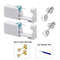 2PCS Disposable Ear Piercing Kit Builtin Stud Guns Bonus Cubic Zirconia Earrings Safe Easy Home 11