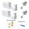 2PCS Disposable Ear Piercing Kit Builtin Stud Guns Bonus Cubic Zirconia Earrings Safe Easy Home 15