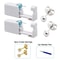 2PCS Disposable Ear Piercing Kit Builtin Stud Guns Bonus Cubic Zirconia Earrings Safe Easy Home
