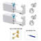 2PCS Disposable Ear Piercing Kit Builtin Stud Guns Bonus Cubic Zirconia Earrings Safe Easy Home 7