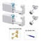 2PCS Disposable Ear Piercing Kit Builtin Stud Guns Bonus Cubic Zirconia Earrings Safe Easy Home 8